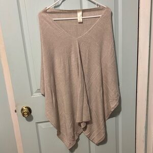 Simply Noelle Cream Knit Versatile Poncho